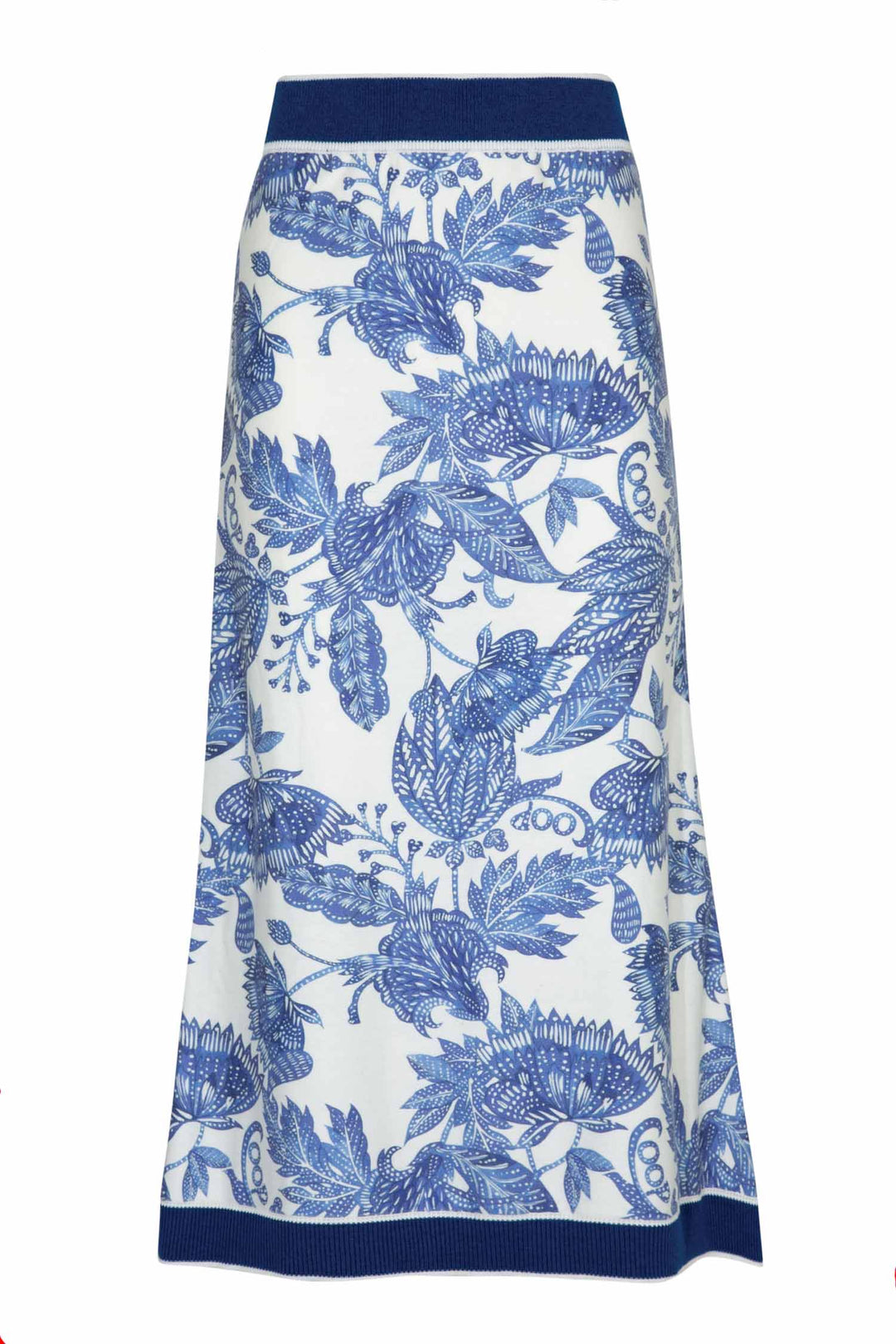 Bleu Print Skirt in Blue &amp; White