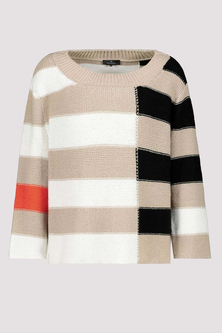 Block Stripes Knit Sweater