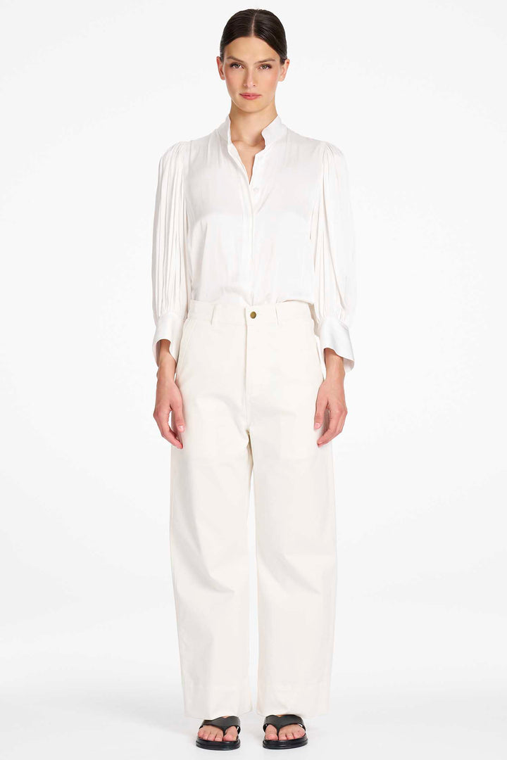 Blouson Shirt in Ivory