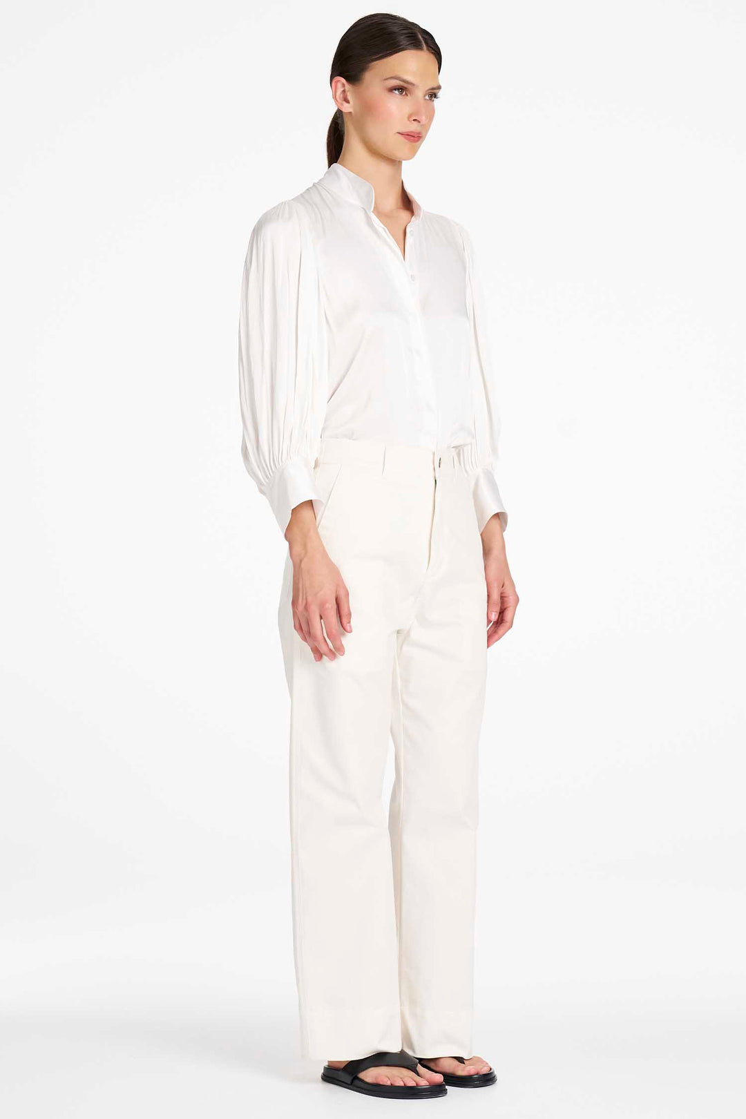 Blouson Shirt in Ivory