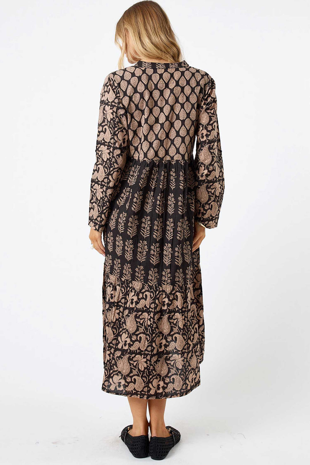 Blythe Midi Dress in Espresso