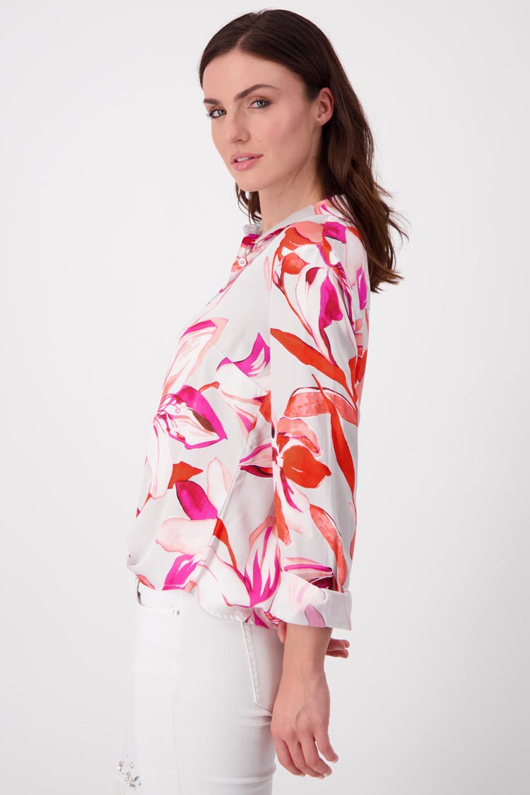 Bold Floral Shirt in Coral | FINAL SALE