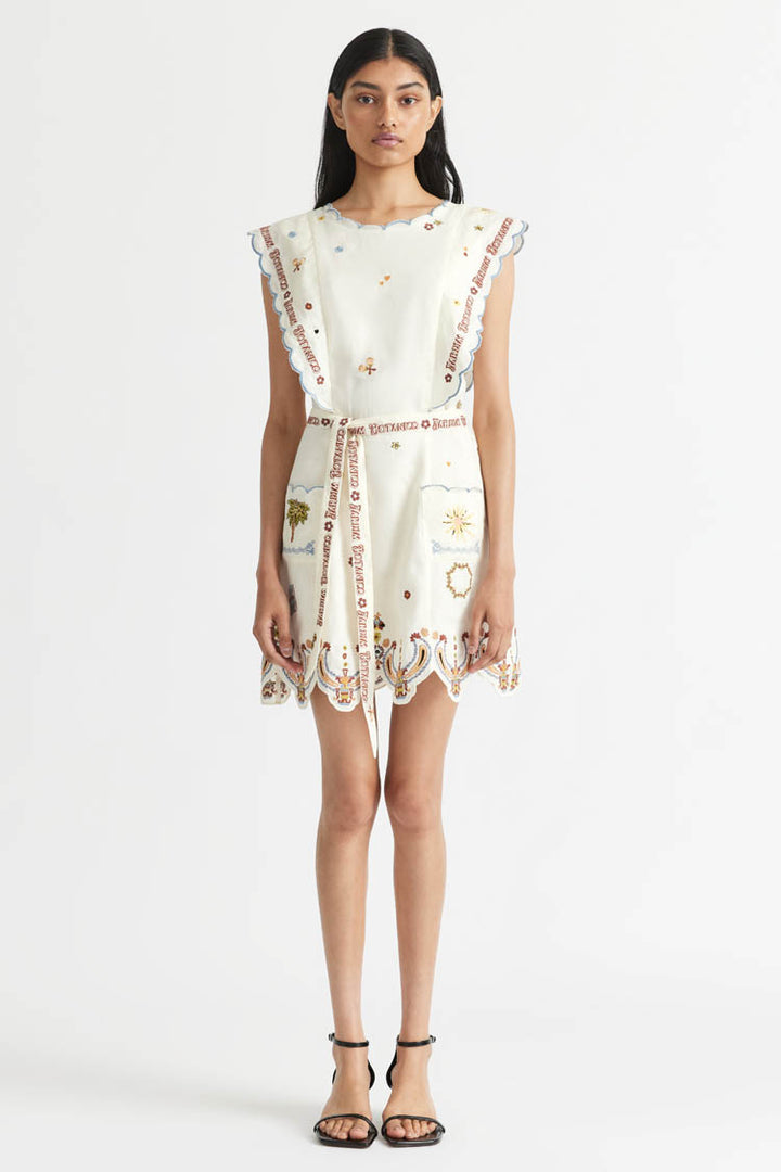 Bombora A-line Mini Dress in Coconut | FINAL SALE