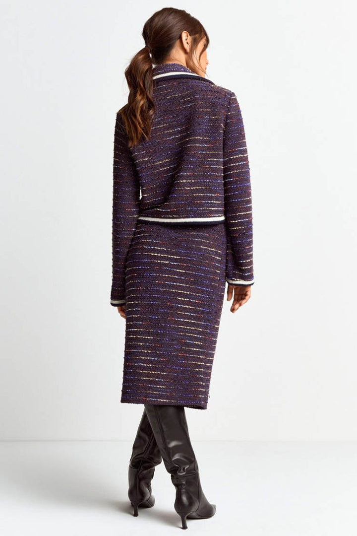 Boucle Pencil Midi Skirt