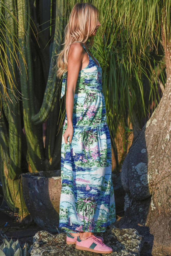Bow-Nanza Dress in Blue