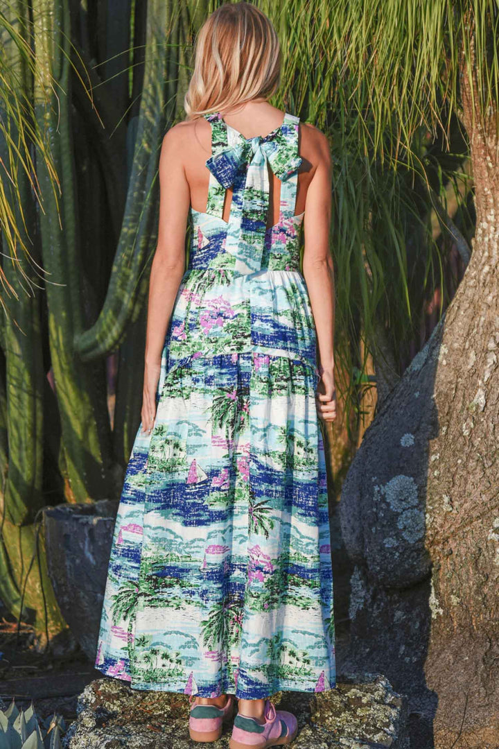 Bow-Nanza Dress in Blue