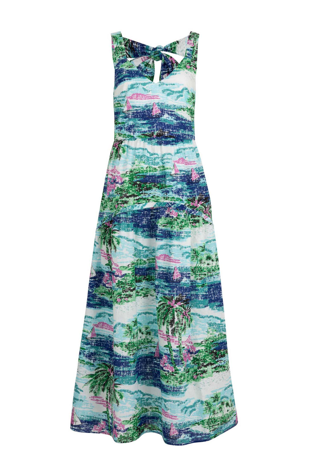 Bow-Nanza Dress in Blue