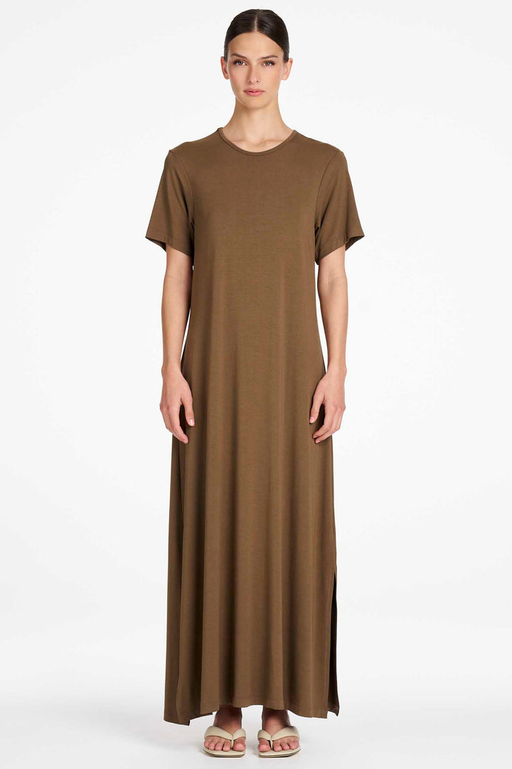 Box T Dress in Umber