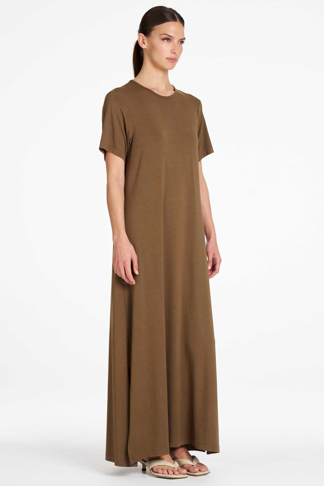 Box T Dress in Umber