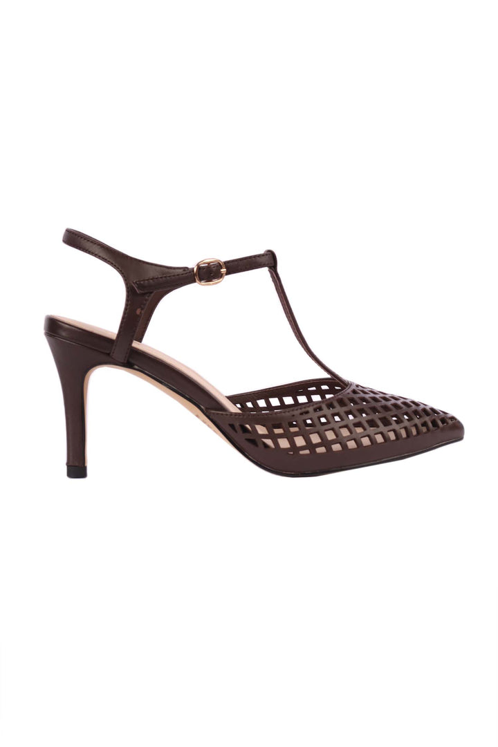Brenn Leather Heel in Choc
