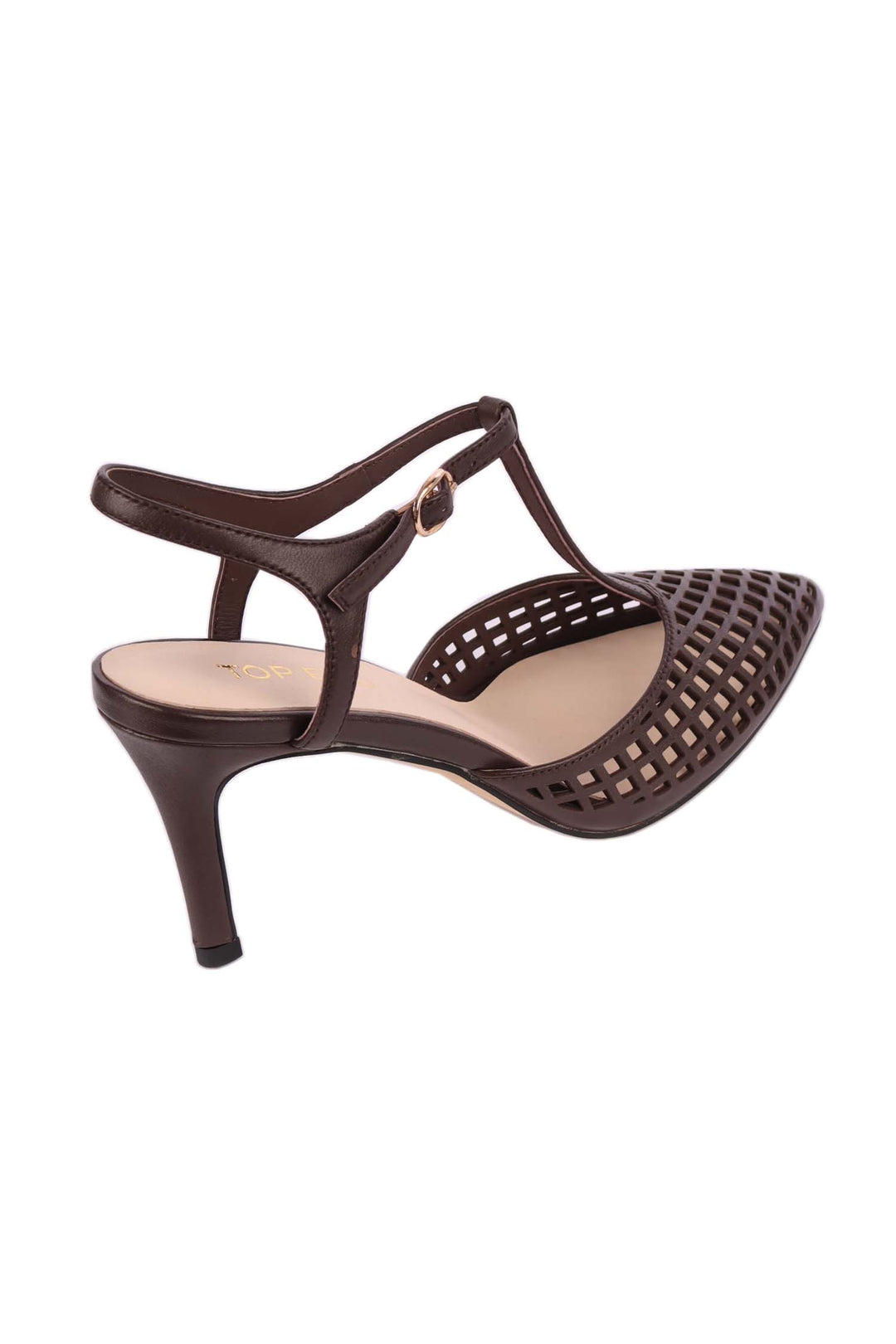 Brenn Leather Heel in Choc