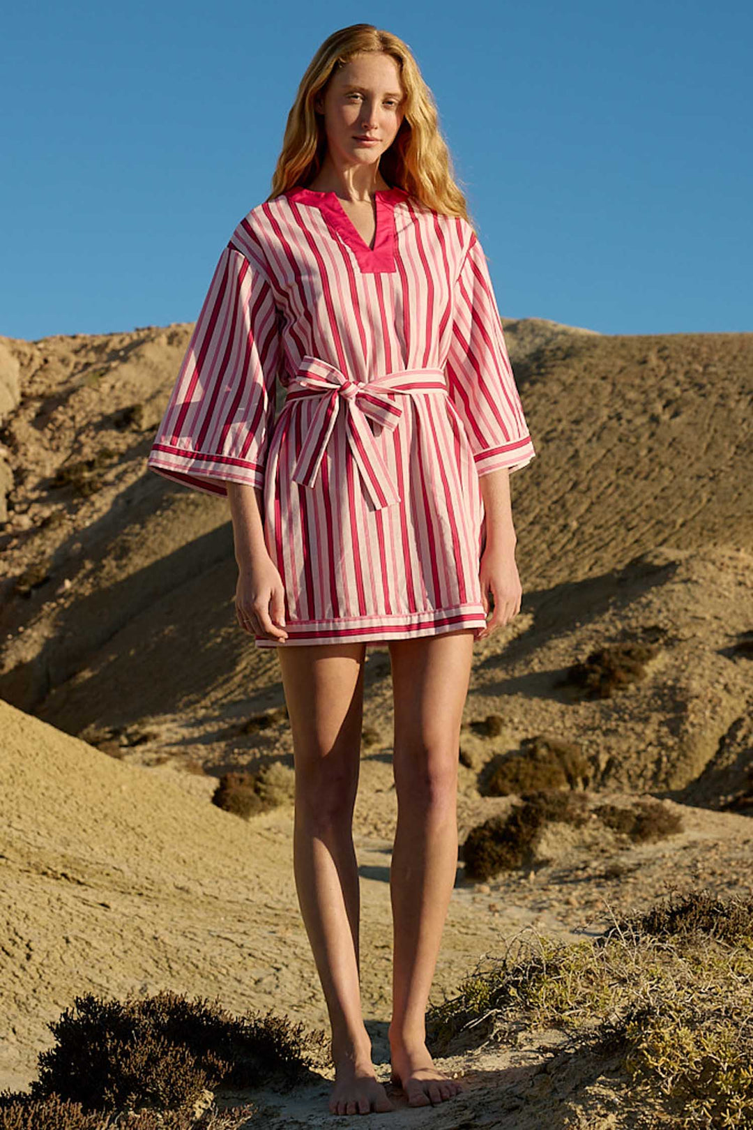 Bridget Mini Dress in Icing Stripe