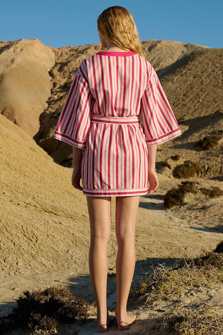 Bridget Mini Dress in Icing Stripe