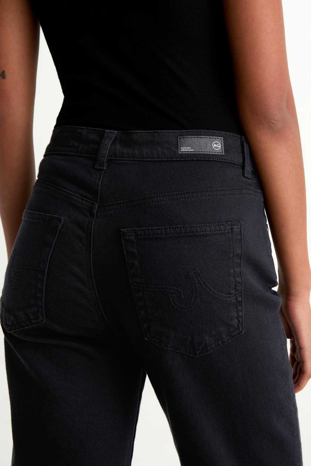 Brinley Mid-rise Straight Leg Jeans - Super Black