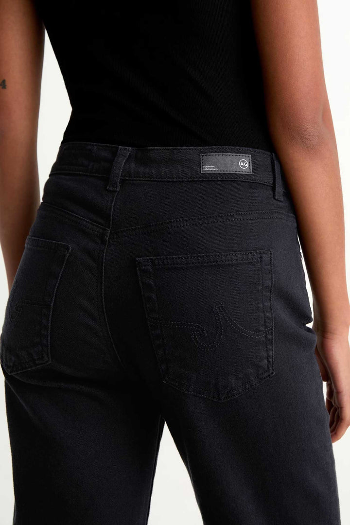 Brinley Mid-rise Straight Leg Jeans - Super Black