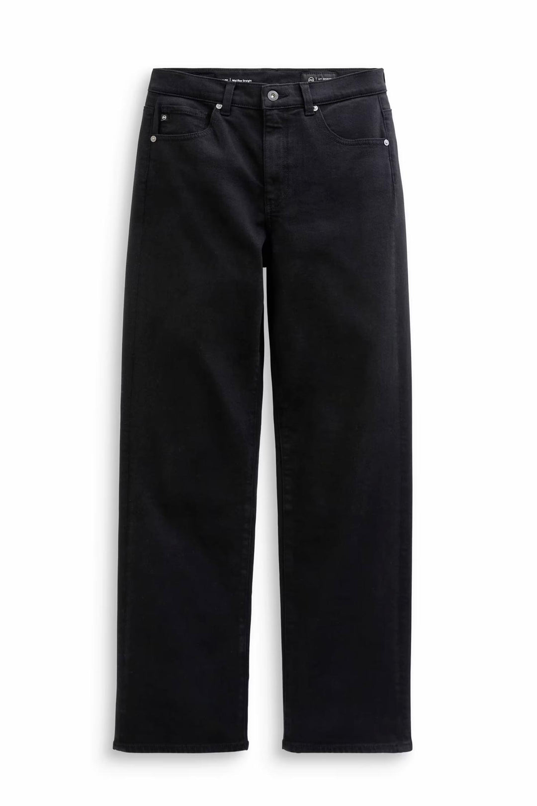 Brinley Mid-rise Straight Leg Jeans - Super Black