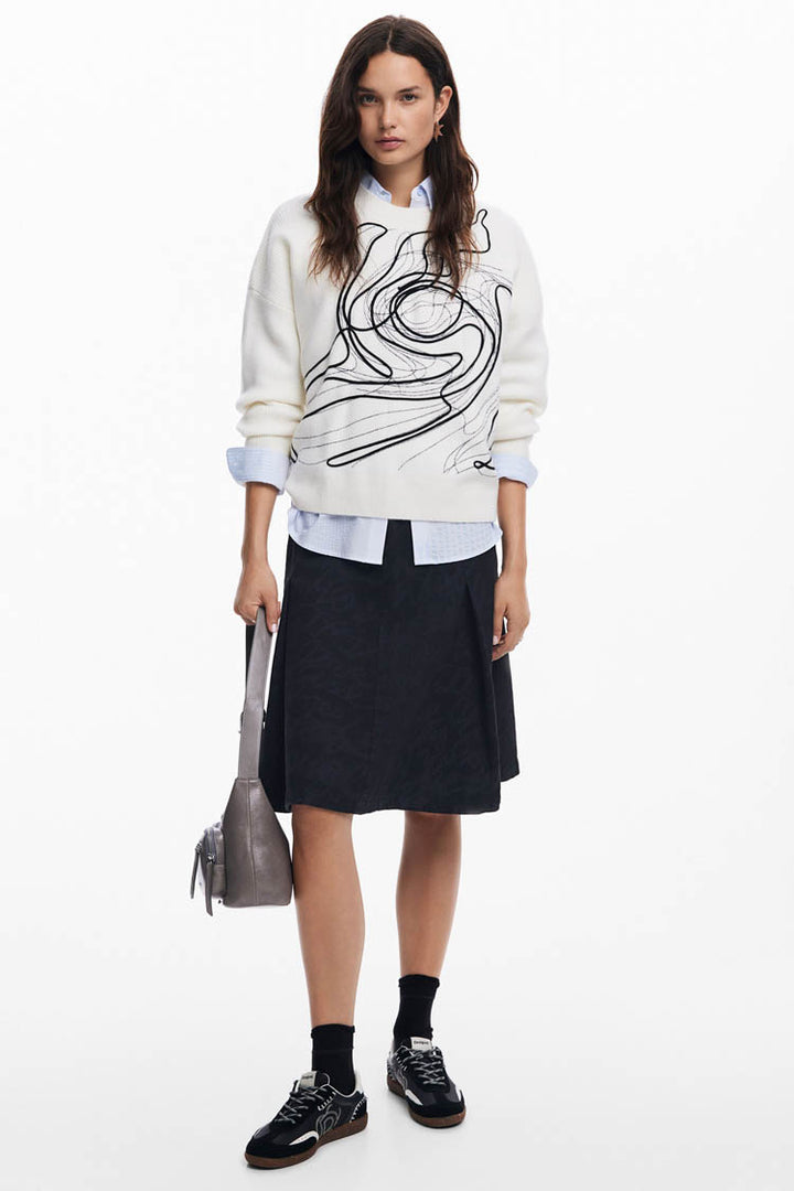 Brushstroke LS Sweater