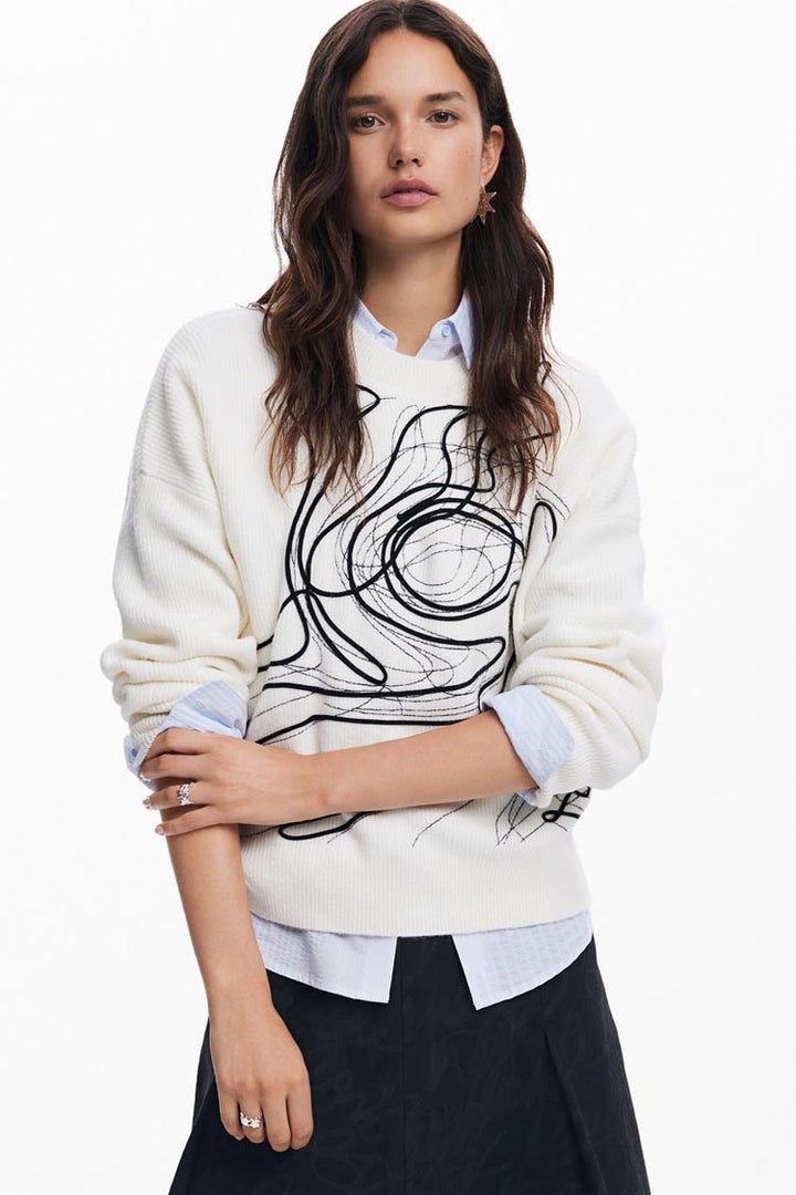 Brushstroke LS Sweater