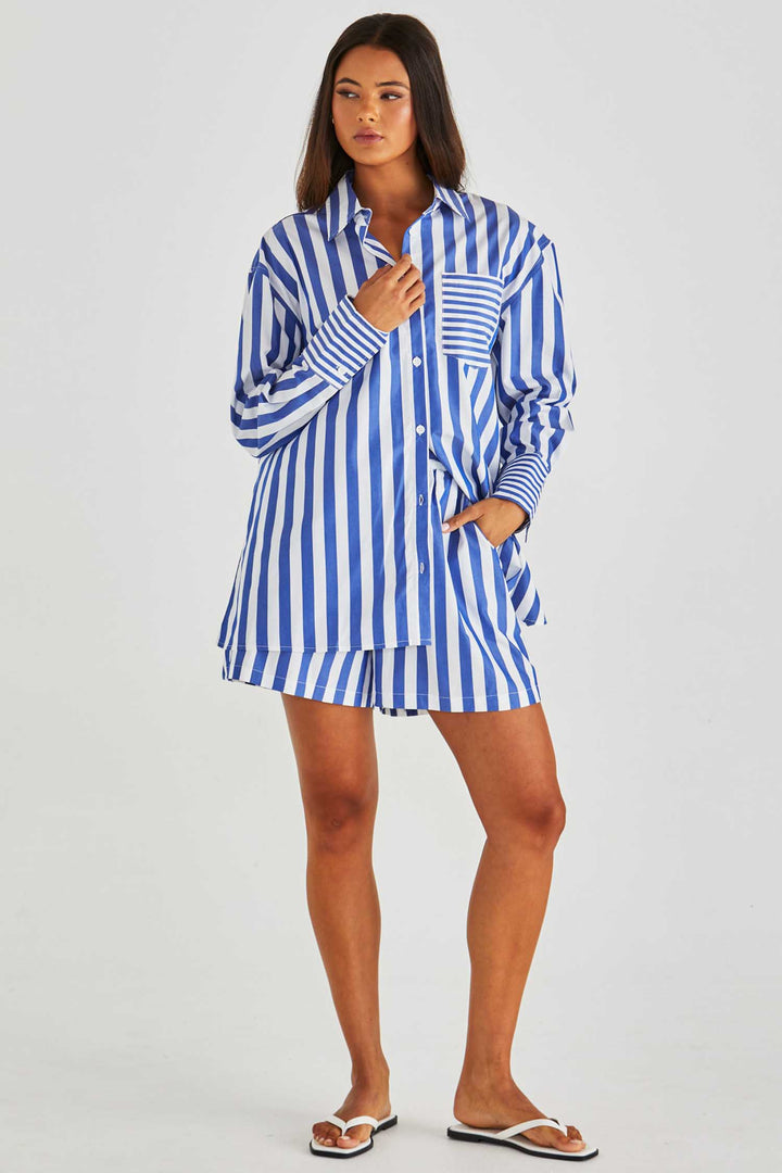 Brynne Shirt in Blue Stripe