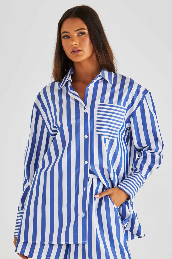 Brynne Shirt in Blue Stripe