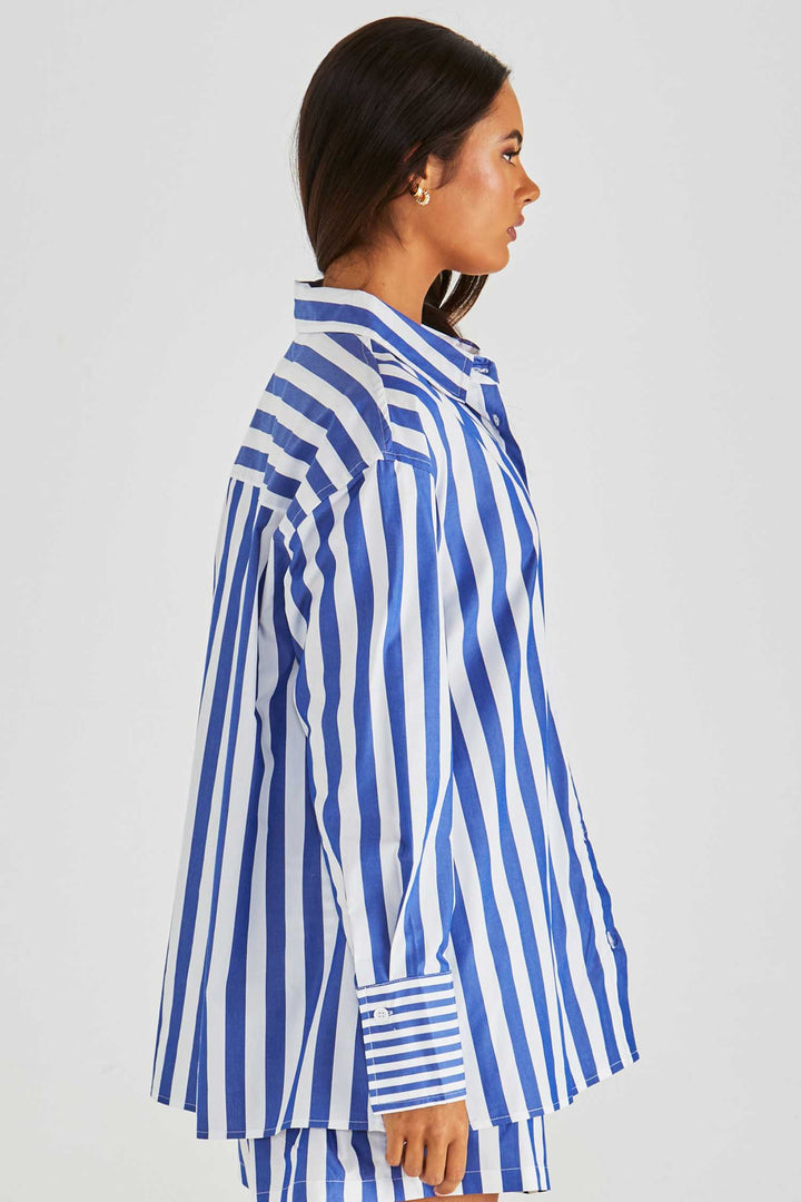 Brynne Shirt in Blue Stripe