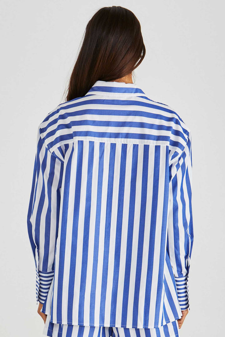 Brynne Shirt in Blue Stripe