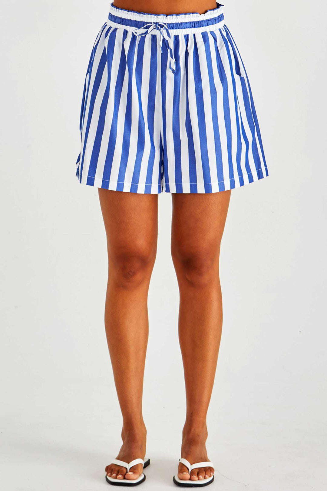 Brynne Short in Blue Stripe