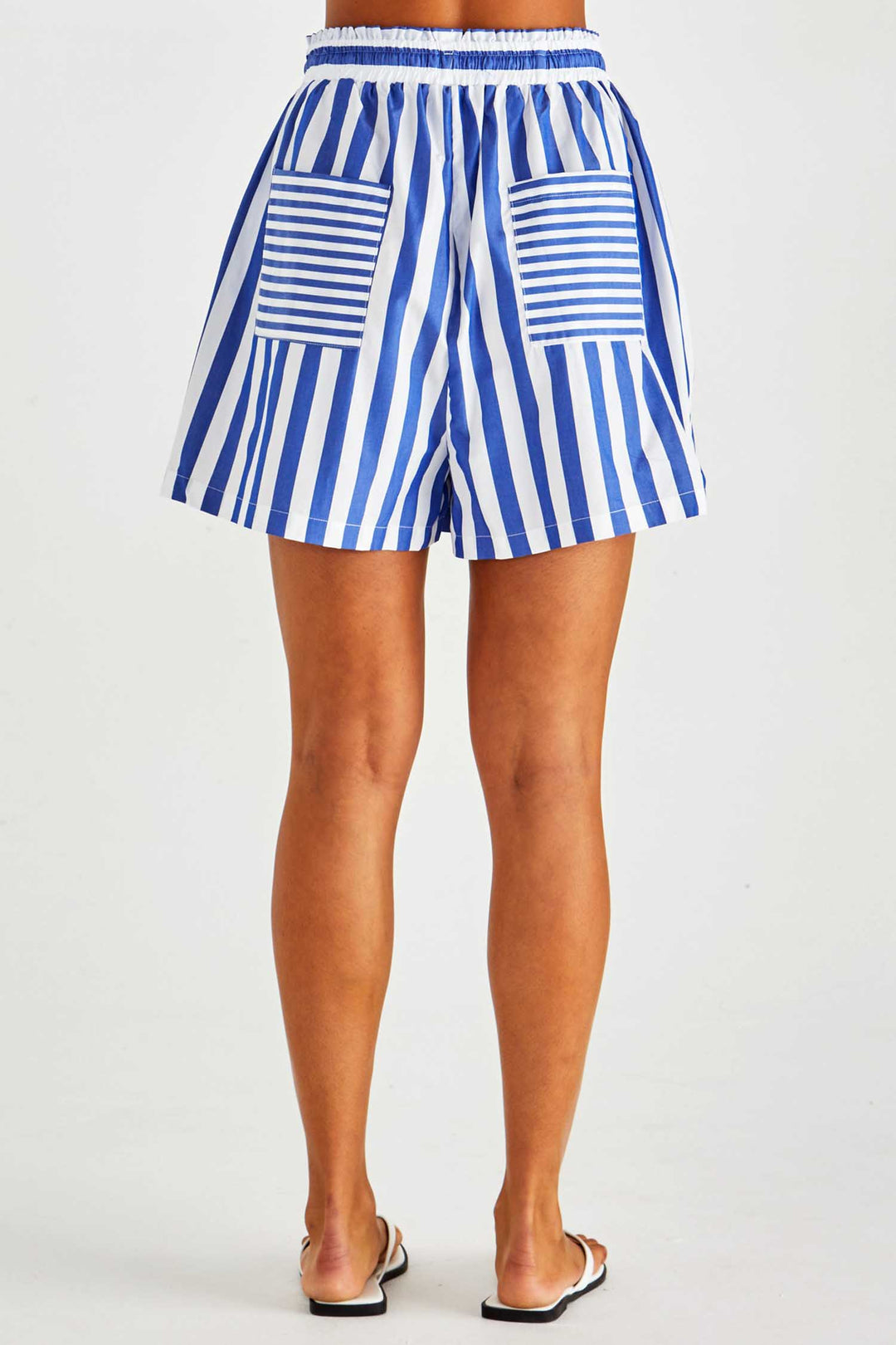 Brynne Short in Blue Stripe