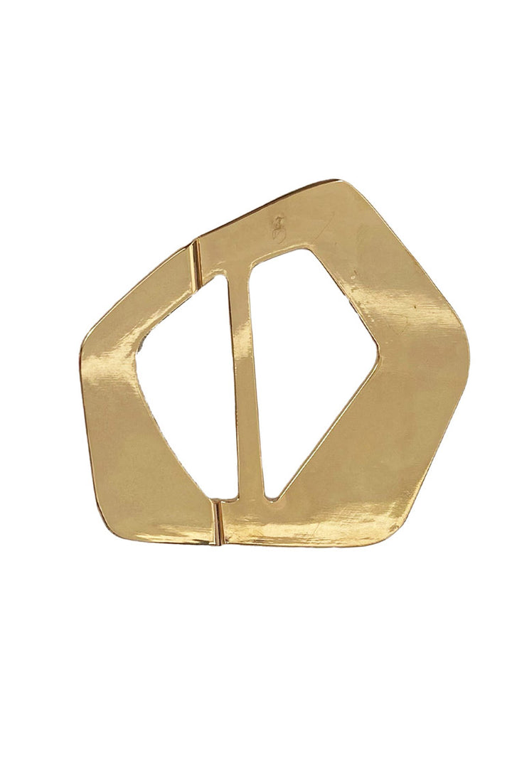 Buckle in Gold Black Marble