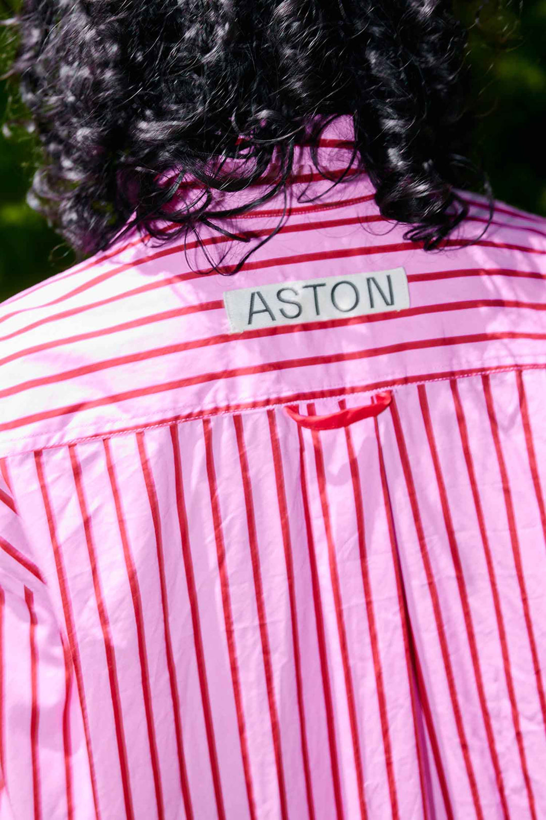 Buddy Shirt in Magenta Stripe