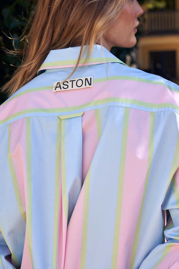 Buddy Shirt in Powder Stripe