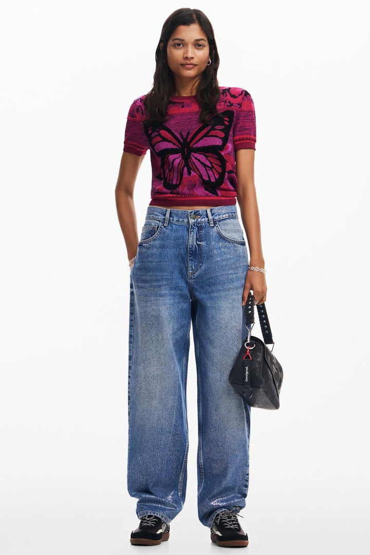 Butterfly Knit T-Shirt