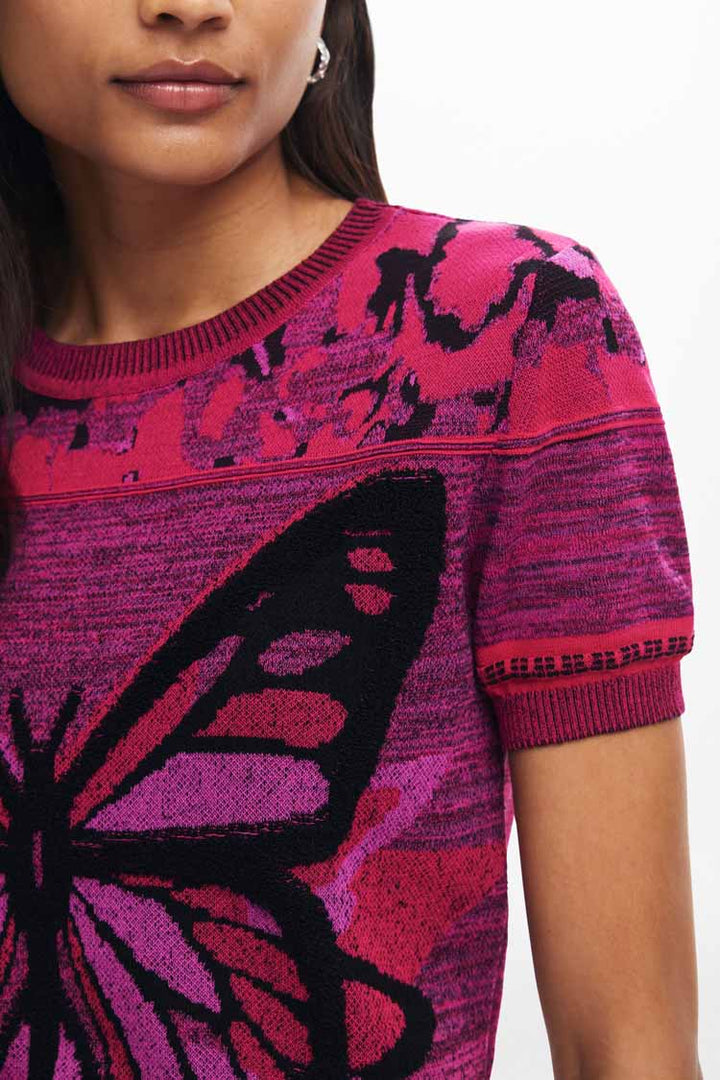 Butterfly Knit T-Shirt