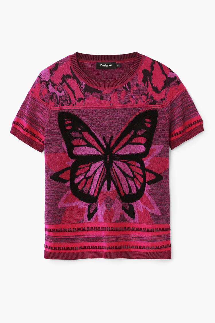 Butterfly Knit T-Shirt