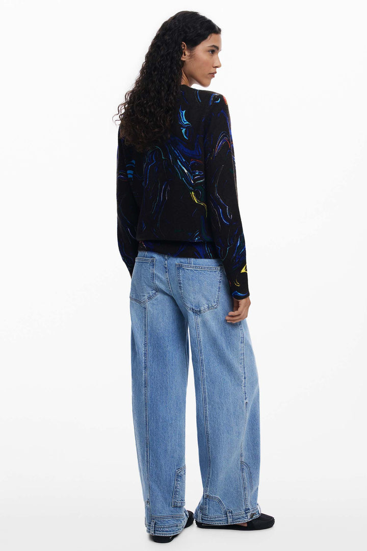 Butterfly Lacroix Sweater in Black