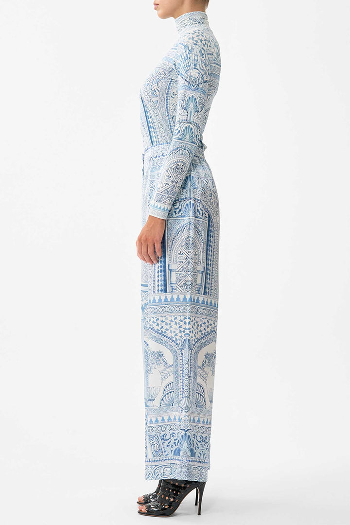 Button Front Lounge Pant in The Hum of the Alhambra