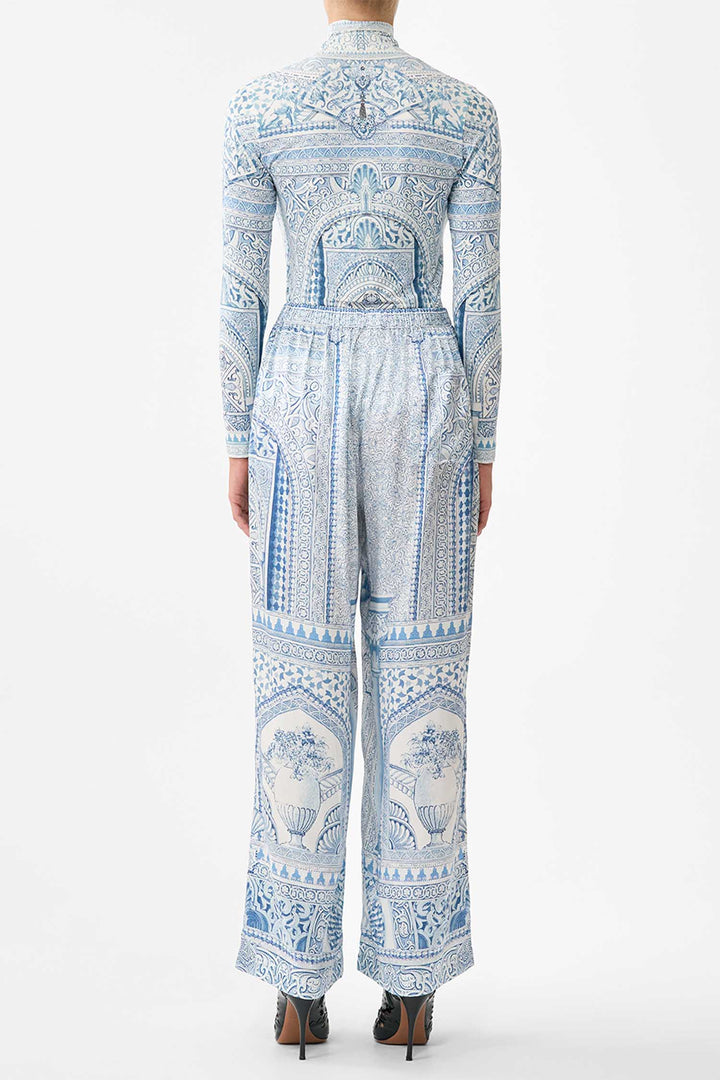 Button Front Lounge Pant in The Hum of the Alhambra