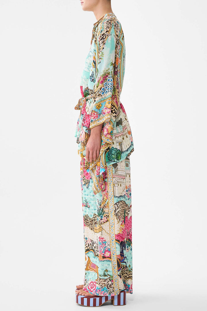 Button Through Scarf Blouse in Miniature Moments