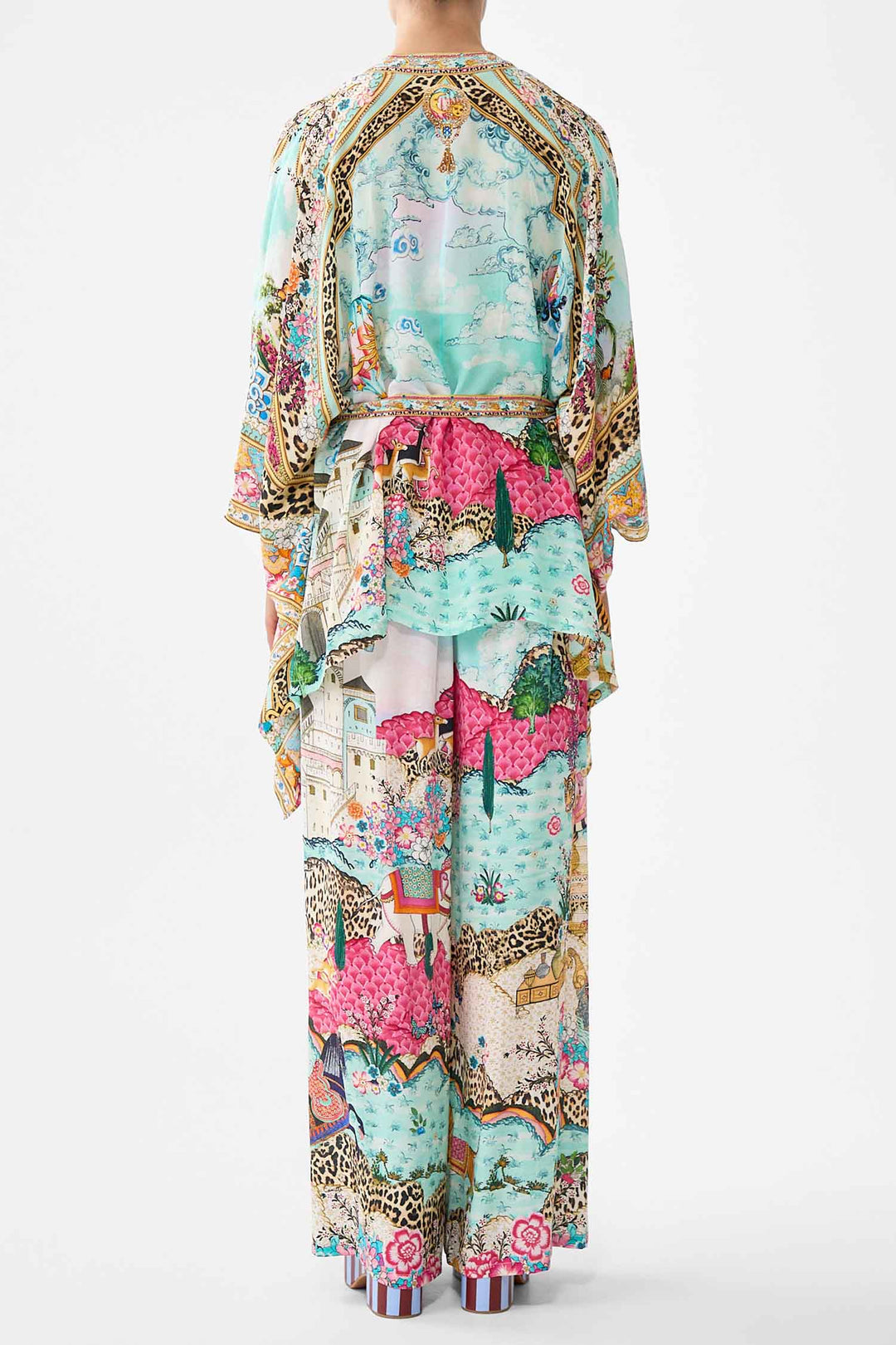 Button Through Scarf Blouse in Miniature Moments