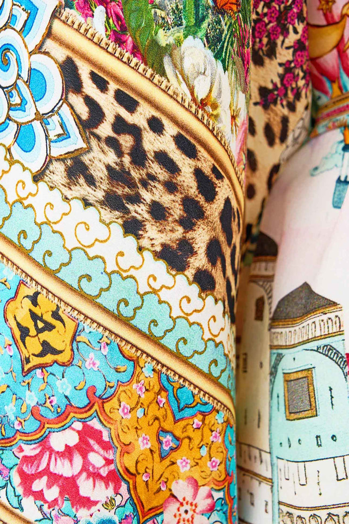 Button Through Scarf Blouse in Miniature Moments