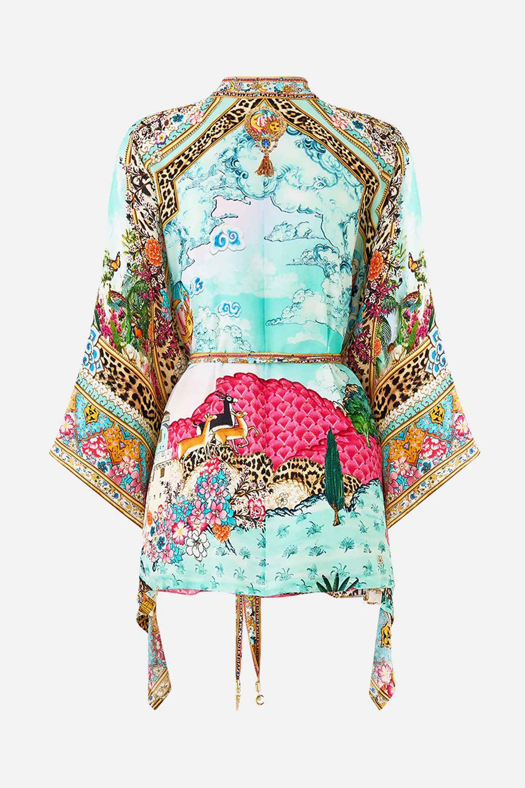 Button Through Scarf Blouse in Miniature Moments