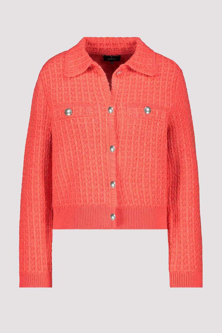 Button Up Cardigan in Coral | FINAL SALE