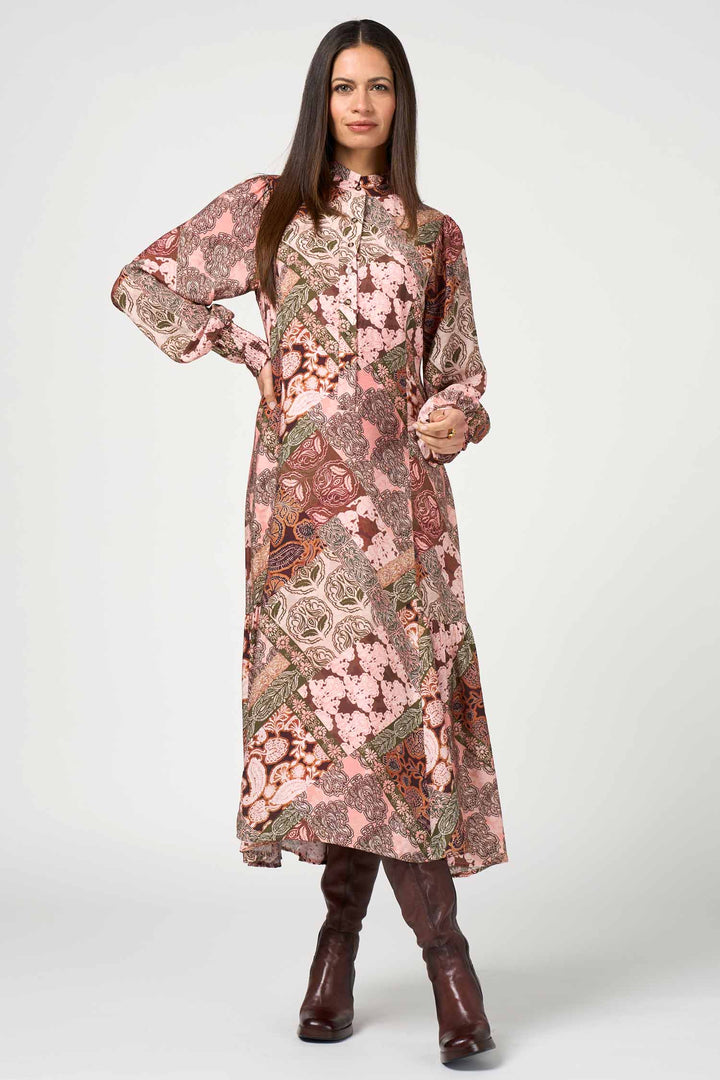 Byzantium Midi Dress in Blush