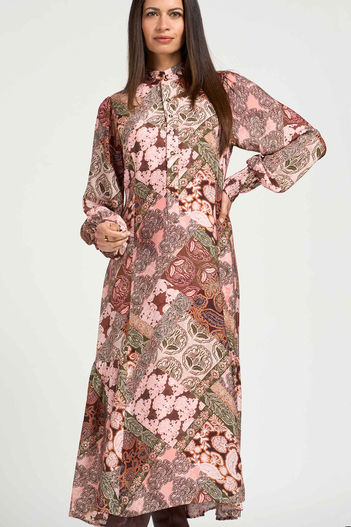 Byzantium Midi Dress in Blush