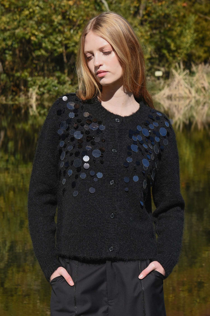 Cardi-Bling Cardigan in Black