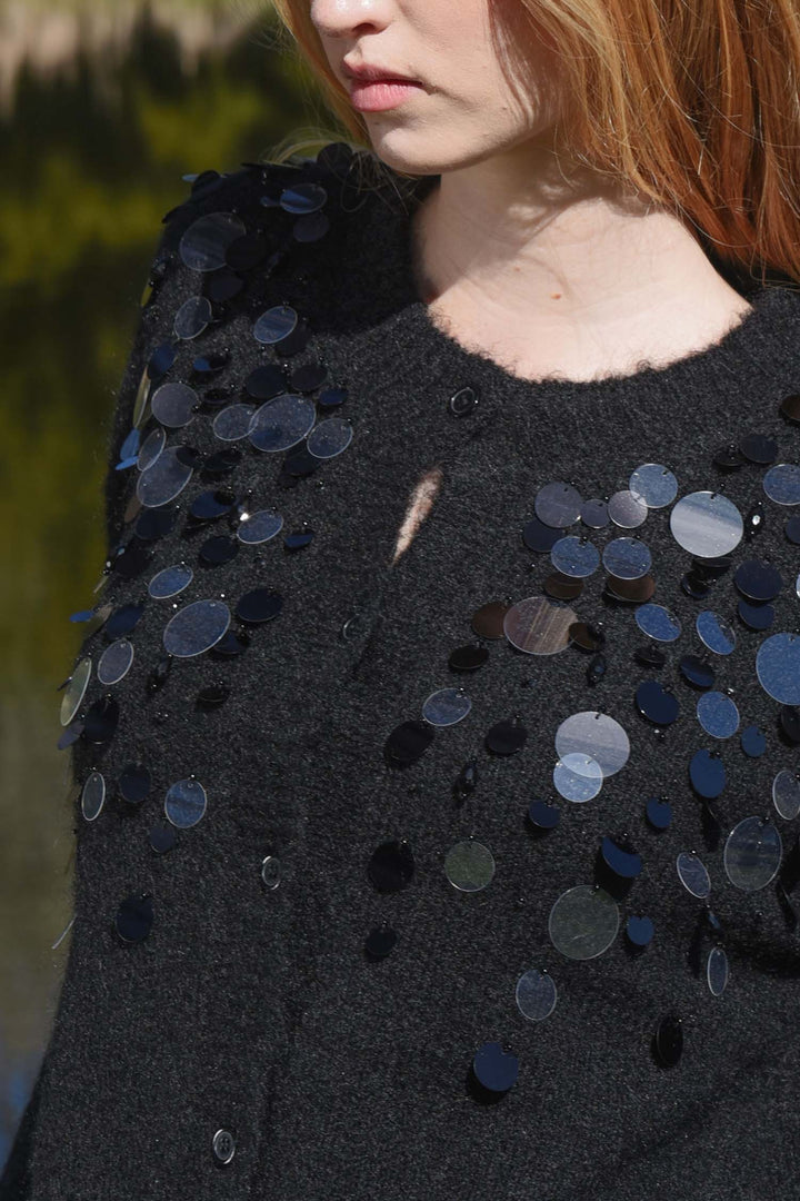 Cardi-Bling Cardigan in Black