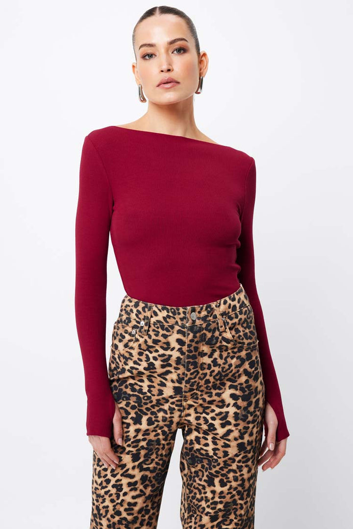 Camden Top in Crimson