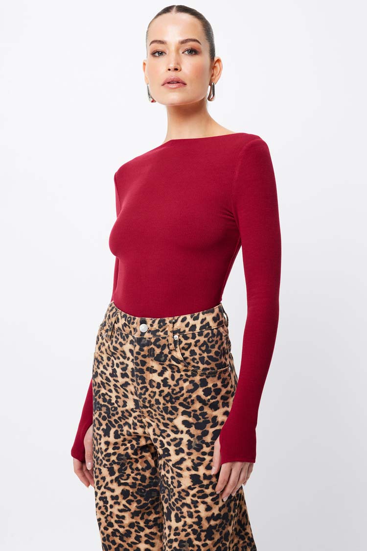 Camden Top in Crimson