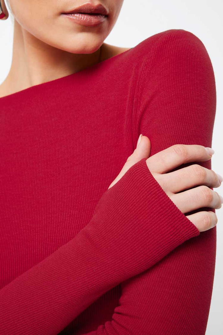 Camden Top in Crimson