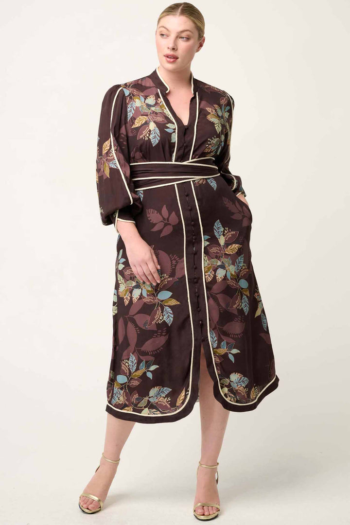 Camille Faile Curved Hem Rope Detail Dress